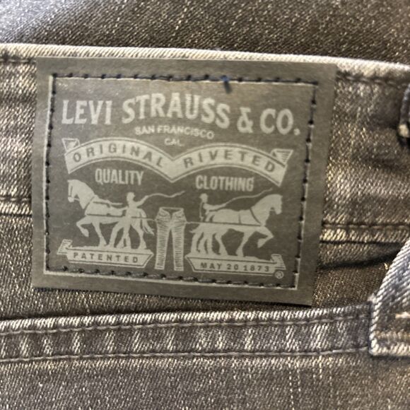 Levi’s W31 L32 High Rise Skinny 721 Jeans Charcoal Gray Stretch Denim - Picture 9 of 10